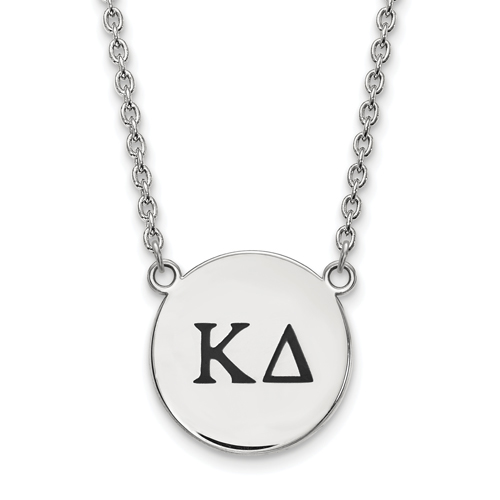Sterling Silver Kappa Delta Pendant & Chain