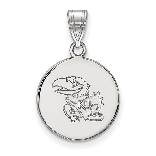 Unisex University Of Kansas Medium Disc Pendant