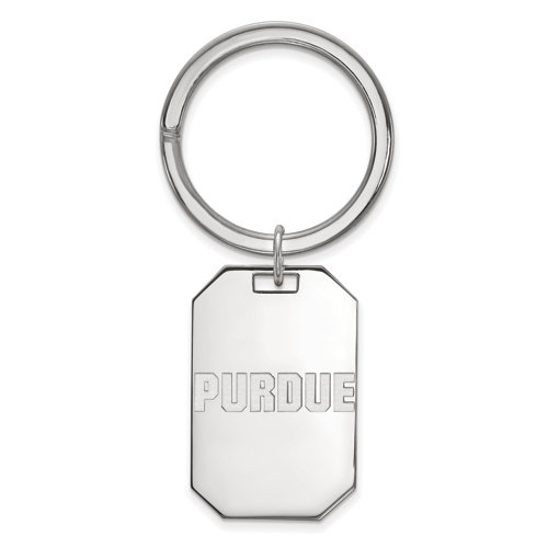 Sterling Silver Purdue University Keychain