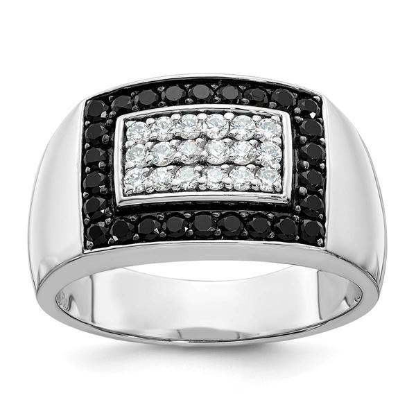 Mens Gentlemens Classics(tm) 14kt. White Gold 1/ctw. Diamond Ring