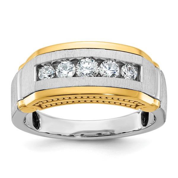 Mens Gentlemens Classics(tm) 14kt. Two Tone 1/2ctw. Diamond Ring