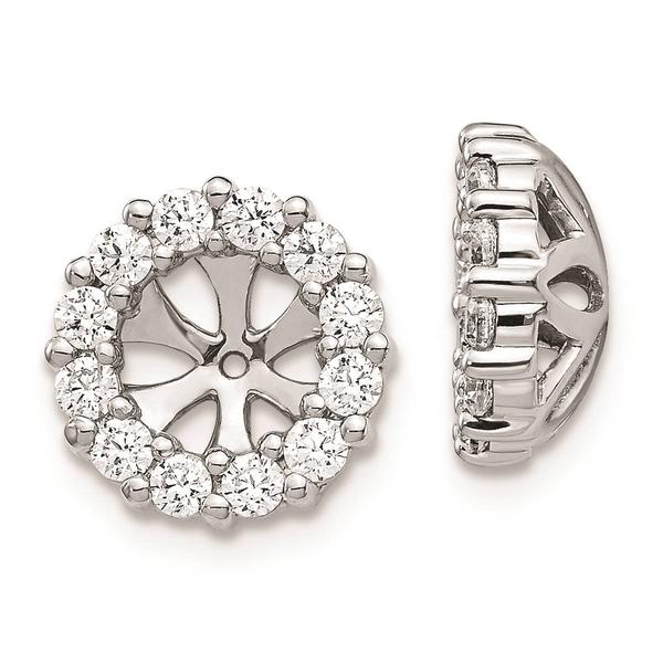 Pure Fire 14kt. White Gold Lab Grown Diamond Earring Jackets