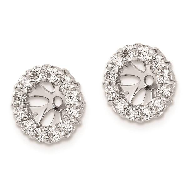 Pure Fire 14kt. White Gold Lab Grown Diamond Earring Jackets alternate view