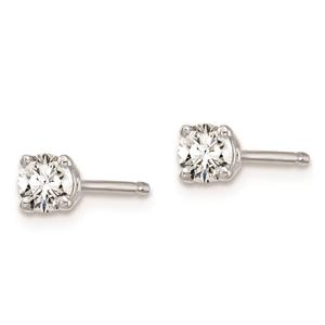 Pure Fire 14kt. White Gold 4-Prong 1/4ctw. Diamond Stud Earrings alternate view