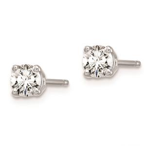 Pure Fire 14kt. White Gold 4-Prong 1/2ctw. Diamond Stud Earrings alternate view