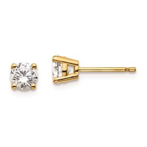Pure Fire 14kt. Gold 2/3ctw. Certified Diamond Stud Earrings
