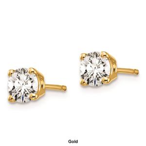 Pure Fire 14kt. Gold 2/3ctw. Certified Diamond Stud Earrings alternate view