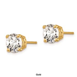 Pure Fire 14kt. Gold 1 1/2ctw. 4-Prong Lab Grown Diamond Earrings alternate view