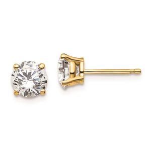 Pure Fire 14kt. Gold 1 1/2ctw. Lab Grown Diamond 4-Prong Earrings