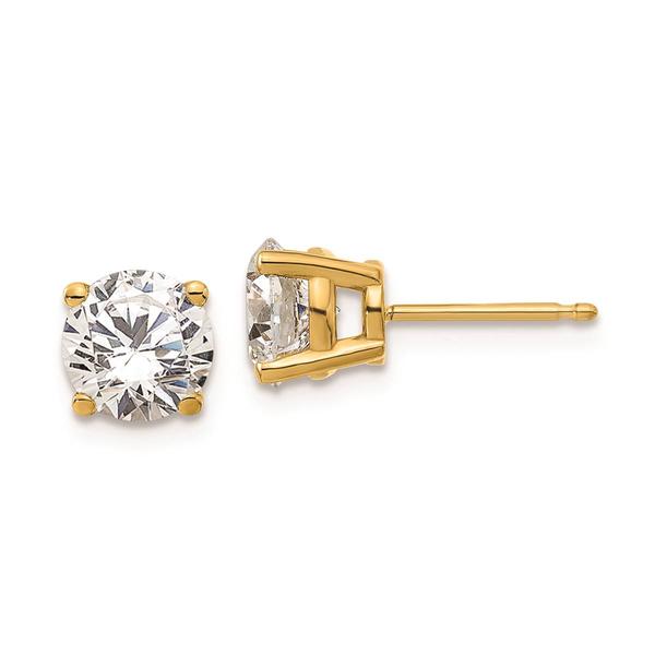 Pure Fire 14kt. Gold 2ctw. 4-Prong Lab Grown Diamond Earrings