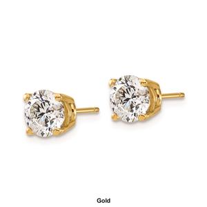 Pure Fire 14kt. Gold 2ctw. 4-Prong Lab Grown Diamond Earrings alternate view