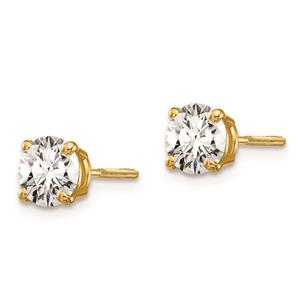 Pure Fire 14kt. Gold Certified 1ctw. Diamond Screw Back Earrings alternate view