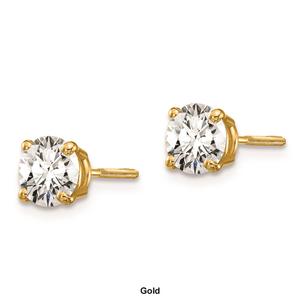 Pure Fire 14kt. Gold Certified 1ctw. Diamond Screw Back Earrings alternate view