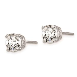 Pure Fire 14kt. White Gold 2ctw. Certified Diamond Screw Earrings alternate view