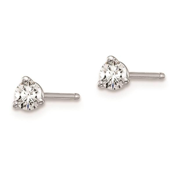 Pure Fire 14kt. White Gold Lab Grown 1/4ctw. Diamond Earrings alternate view