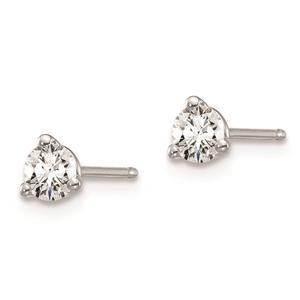 Pure Fire 14kt. White Gold Certified 1/3ctw. Lab Diamond Earrings alternate view