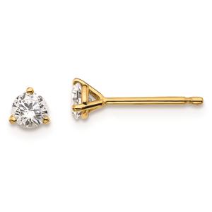 Pure Fire 14kt. Yellow Gold Lab Grown 1/3ctw. Diamond Earrings