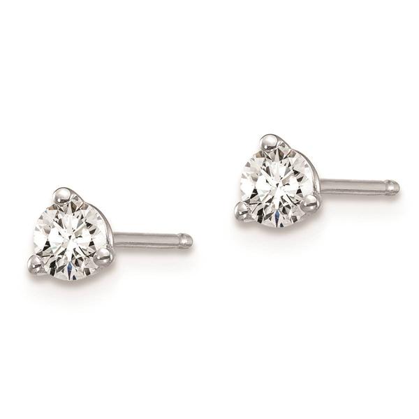 Pure Fire 14kt. White Gold Lab Grown 1/3ctw. Diamond Earrings alternate view