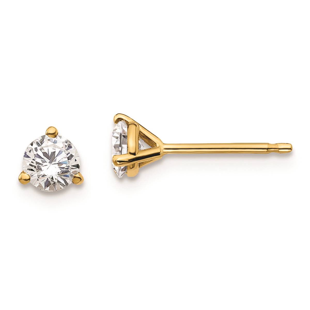 Pure Fire 14kt. Gold 1/2ctw. Certified Lab Grown Diamond Earrings