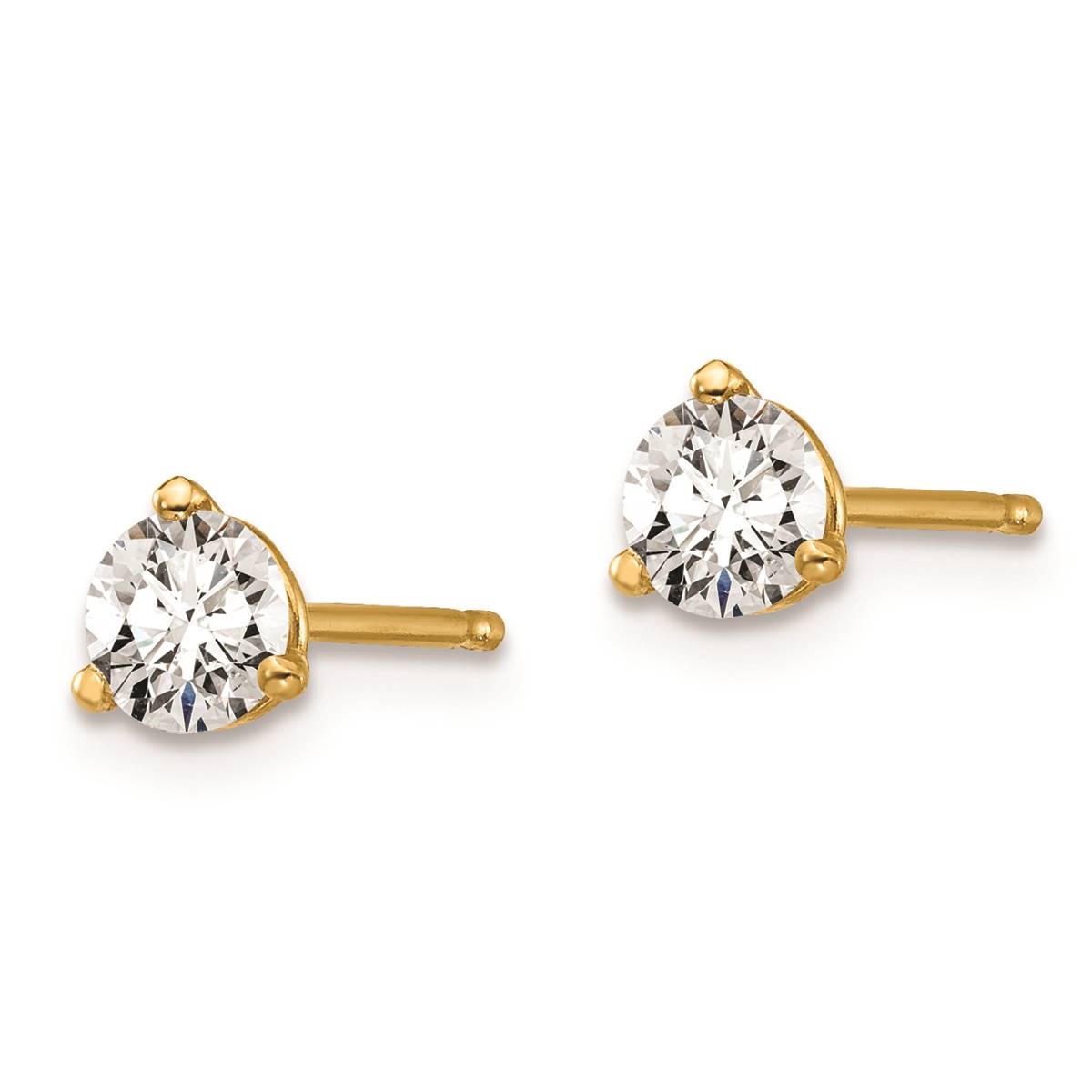 Pure Fire 14kt. Gold 1/2ctw. Certified Lab Grown Diamond Earrings