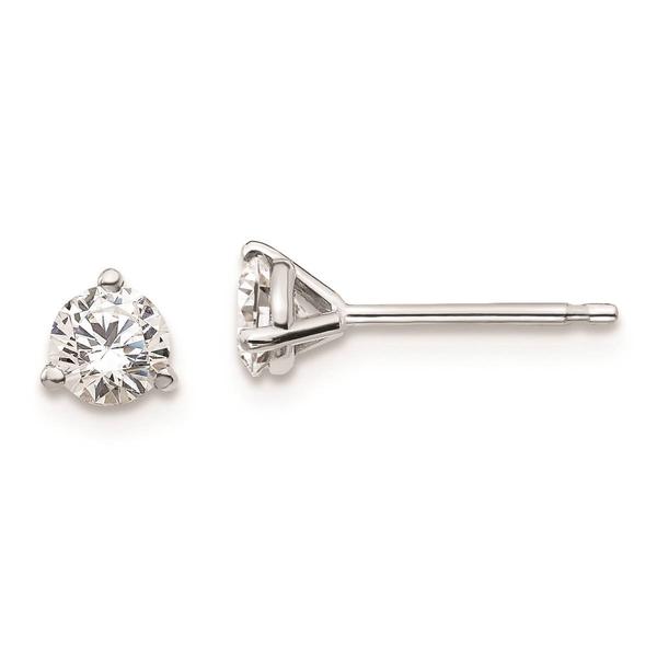 Pure Fire 14kt. White Gold Lab Grown 1/2ctw. Diamond Earrings