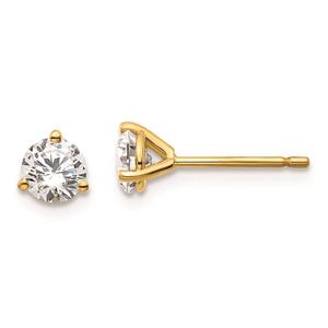 Pure Fire 14kt. Yellow Gold Lab Grown 2/3ctw. Diamond Earrings