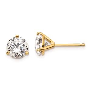 Pure Fire 14kt. Yellow Gold 2ctw. Certified Lab Diamond Earrings