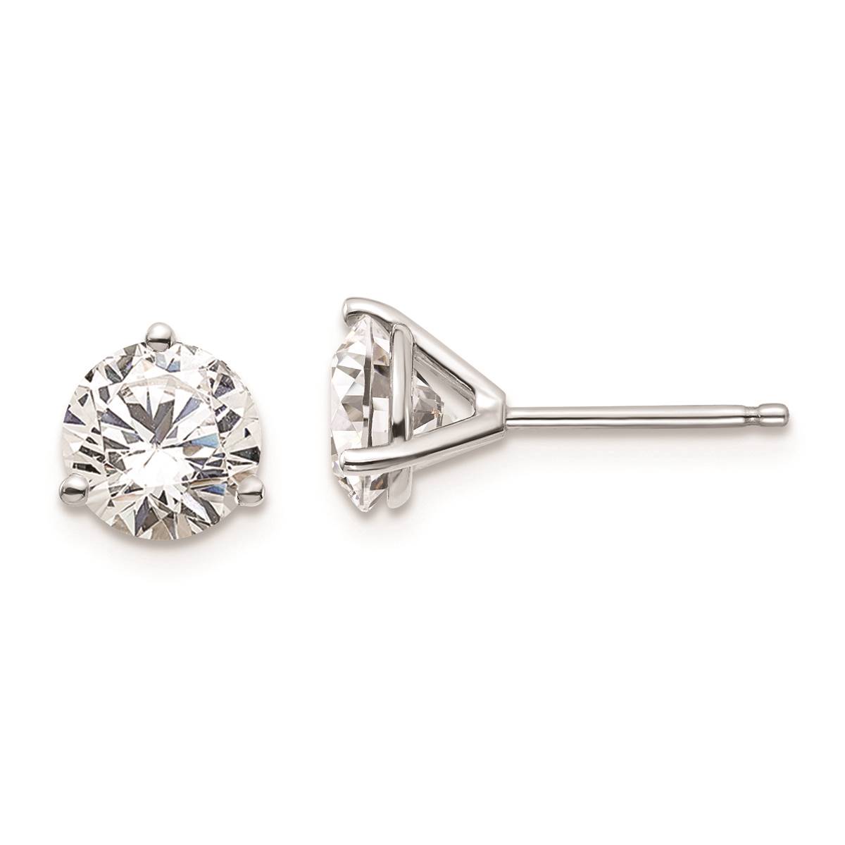 Pure Fire 14kt. White Gold 2ctw. Lab Grown Diamond Earrings