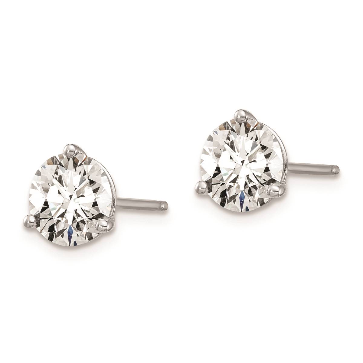 Pure Fire 14kt. White Gold 2ctw. Lab Grown Diamond Earrings