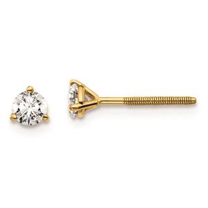 Pure Fire 14kt. Gold 1/3ctw. Certified Lab Diamond Screw Earrings