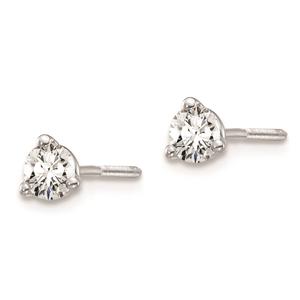 Pure Fire 14kt. White Gold Screwback 1/3ctw. Lab Diamond Earrings alternate view