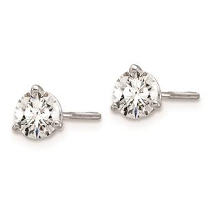Pure Fire 14kt. White Gold Screwback 2/3ctw. Diamond Earrings alternate view