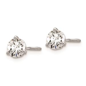 Pure Fire 14kt. White Gold Screwback 3/4ctw. Diamond Earrings alternate view