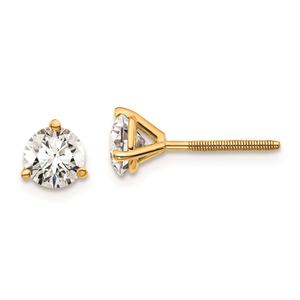 Pure Fire 14kt. Gold Certified 1ctw. Diamond Screw Earrings