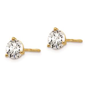 Pure Fire 14kt. Yellow Gold 1ctw. Screwback Diamond Earrings alternate view