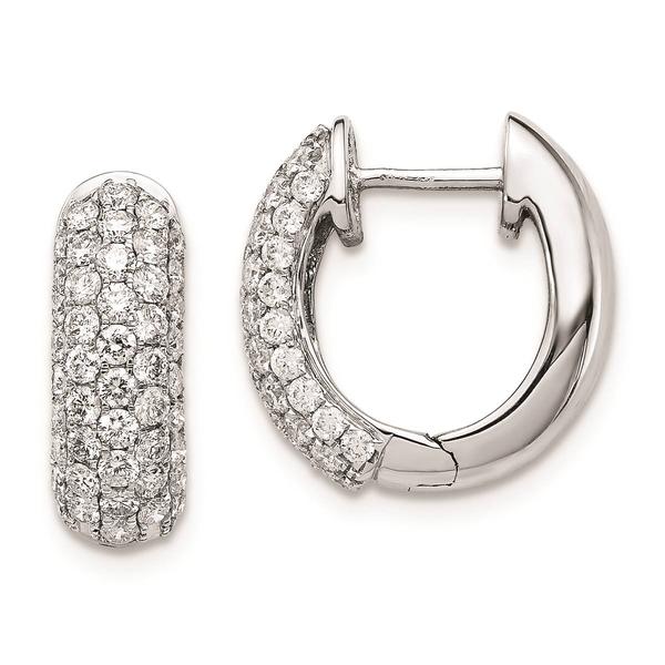 Pure Fire 14kt. White Gold 1 1/5ctw. Lab Grown Diamond Earrings