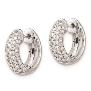 Pure Fire 14kt. White Gold 1 1/5ctw. Lab Grown Diamond Earrings alternate view