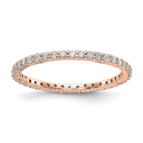 Endless Affection(tm) 14kt. Rose Gold Prong Eternity Band