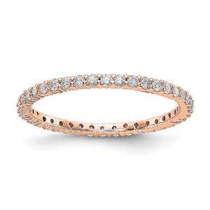 Endless Affection(tm) 14kt. Rose Gold Prong Eternity Band