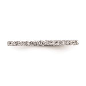 Pure Fire 14kt. White Gold Lab Grown Diamond Shared Prong Band