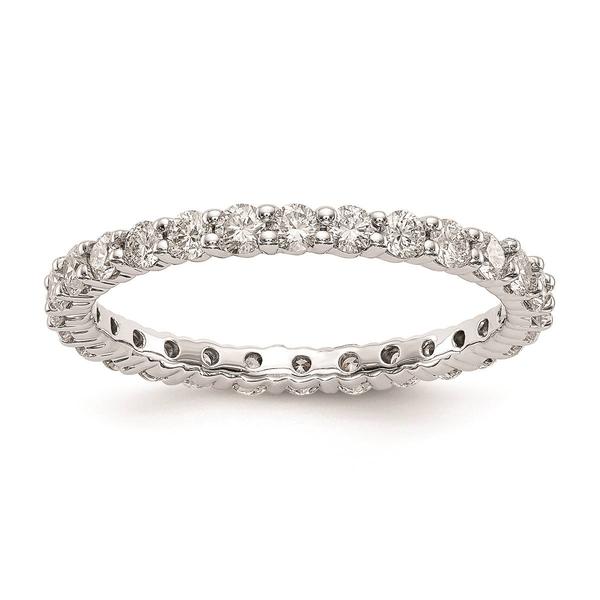 Pure Fire 14kt. White Gold Lab Grown Diamond Shared Prong Band alternate view
