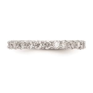 Pure Fire 14kt. White Gold Lab Grown Diamond Prong Eternity Band