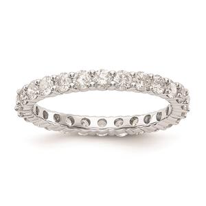 Pure Fire 14kt. White Gold Lab Grown Diamond Prong Eternity Band alternate view