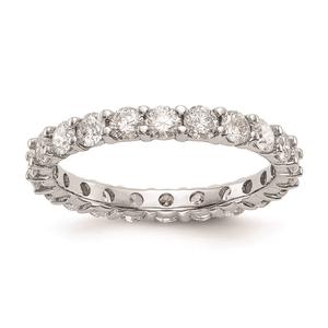 Pure Fire 14kt. White Gold Lab Grown Diamond Prong Eternity Band alternate view