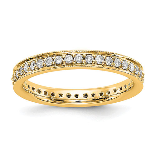 Endless Affection(tm) 14kt. Yellow Gold Vintage Eternity Band