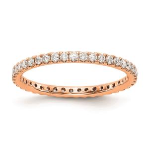 Pure Fire 14kt. Rose Gold Lab Grown Diamond Eternity Band alternate view
