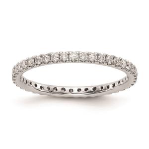 Pure Fire 14kt. White Gold Lab Grown Diamond Eternity Band alternate view