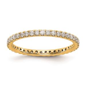 Pure Fire 14kt. Yellow Gold Lab Grown Diamond Eternity Band alternate view