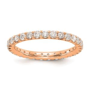 Pure Fire 14kt. Rose Gold Lab Grown Diamond Eternity Wedding Band alternate view