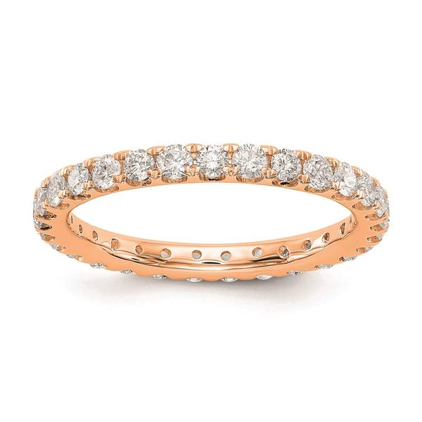 Pure Fire 14kt. Rose Gold Lab Grown Diamond Eternity Wedding Band alternate view